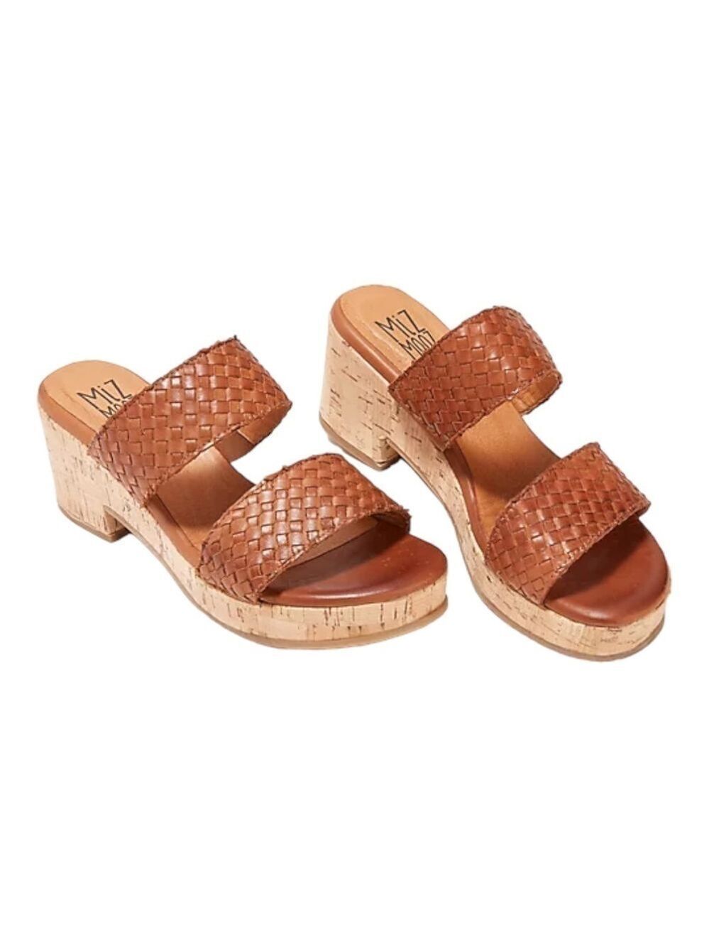 Miz Mooz Genna Platform Heeled Sandal in brandy